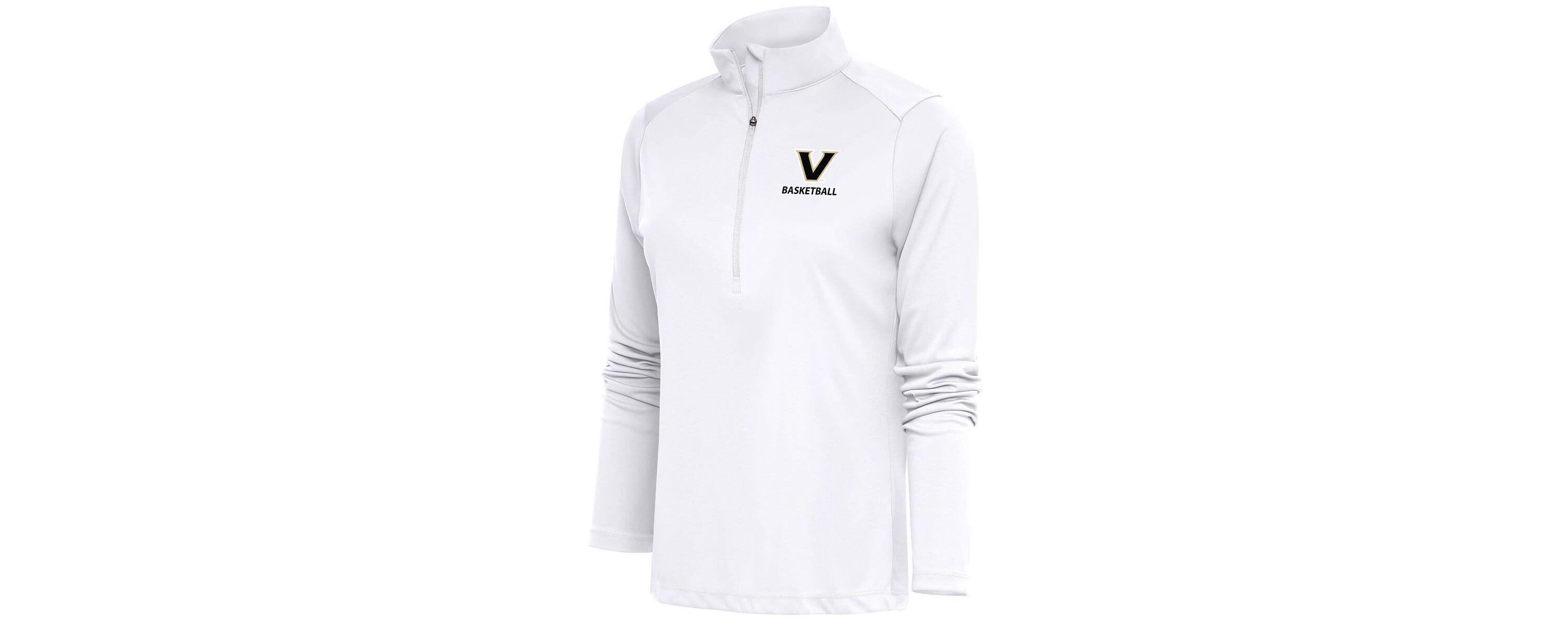 NCAA Vanderbilt Commodores Basketball Tribute Half-Zip Pullover Top
