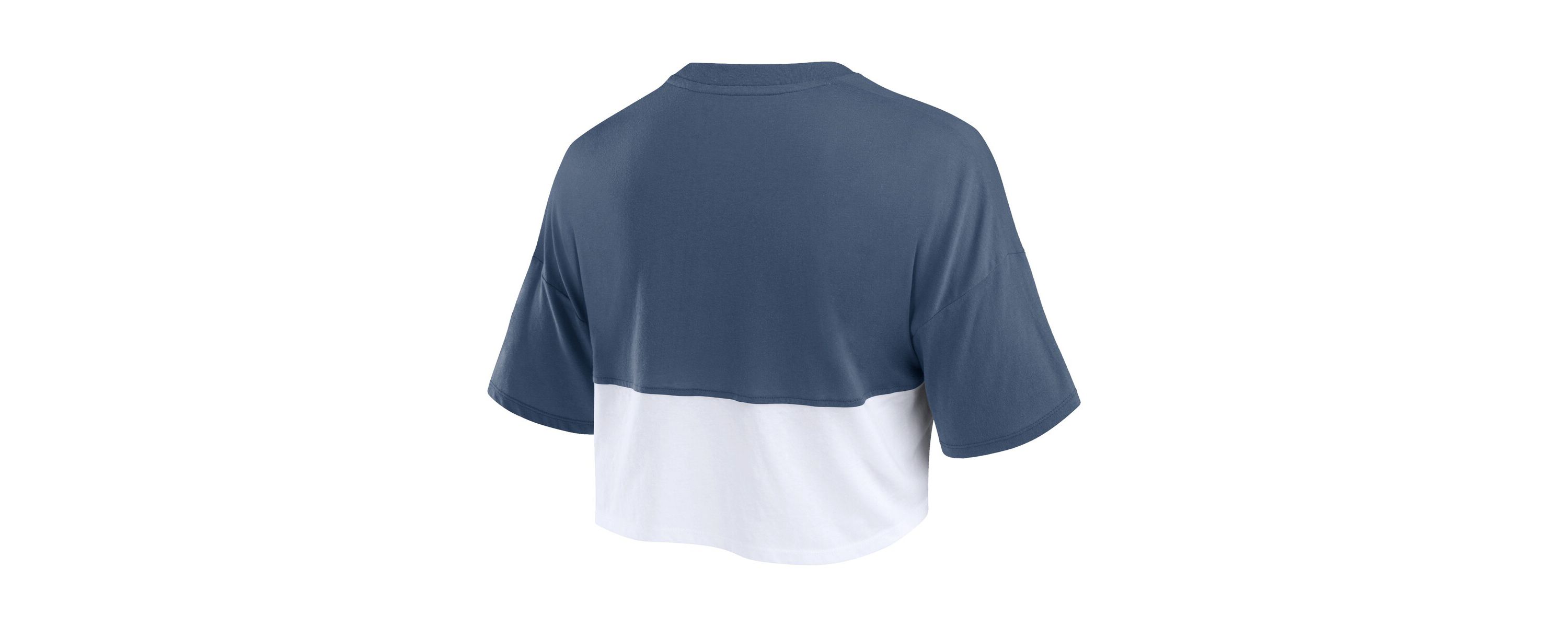 MLB Fanatics New York Yankees Color Split Boxy Cropped T-Shirt