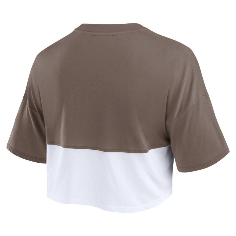 MLB Fanatics San Diego Padres Color Split Boxy Cropped T-Shirt
