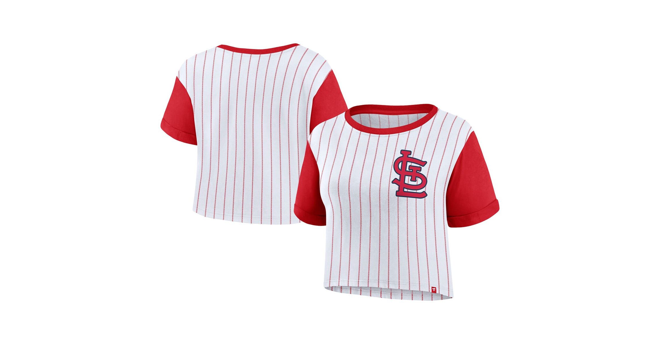 MLB Fanatics St. Louis Cardinals Large Logo Cropped T-Shirt