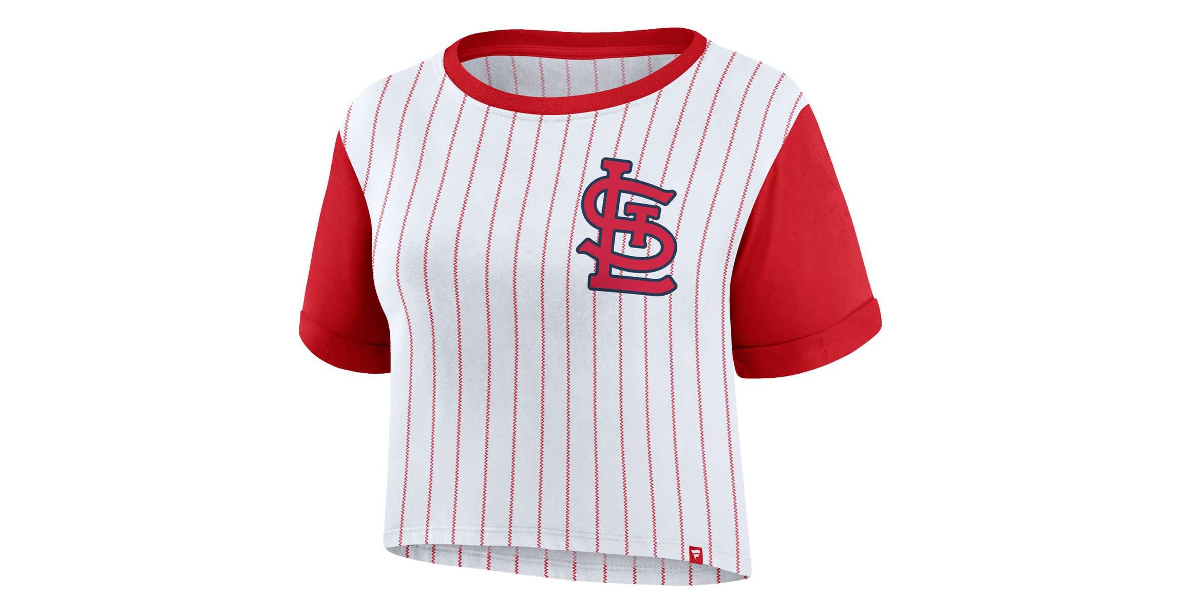MLB Fanatics St. Louis Cardinals Large Logo Cropped T-Shirt