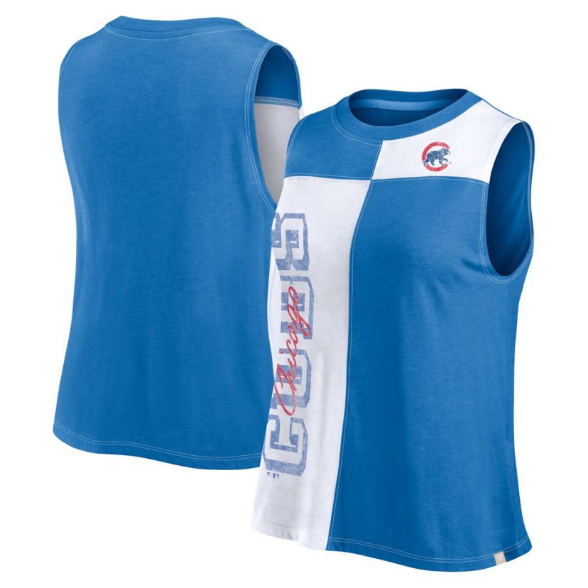 MLB Fanatics Chicago Cubs Color-Block Tank Top