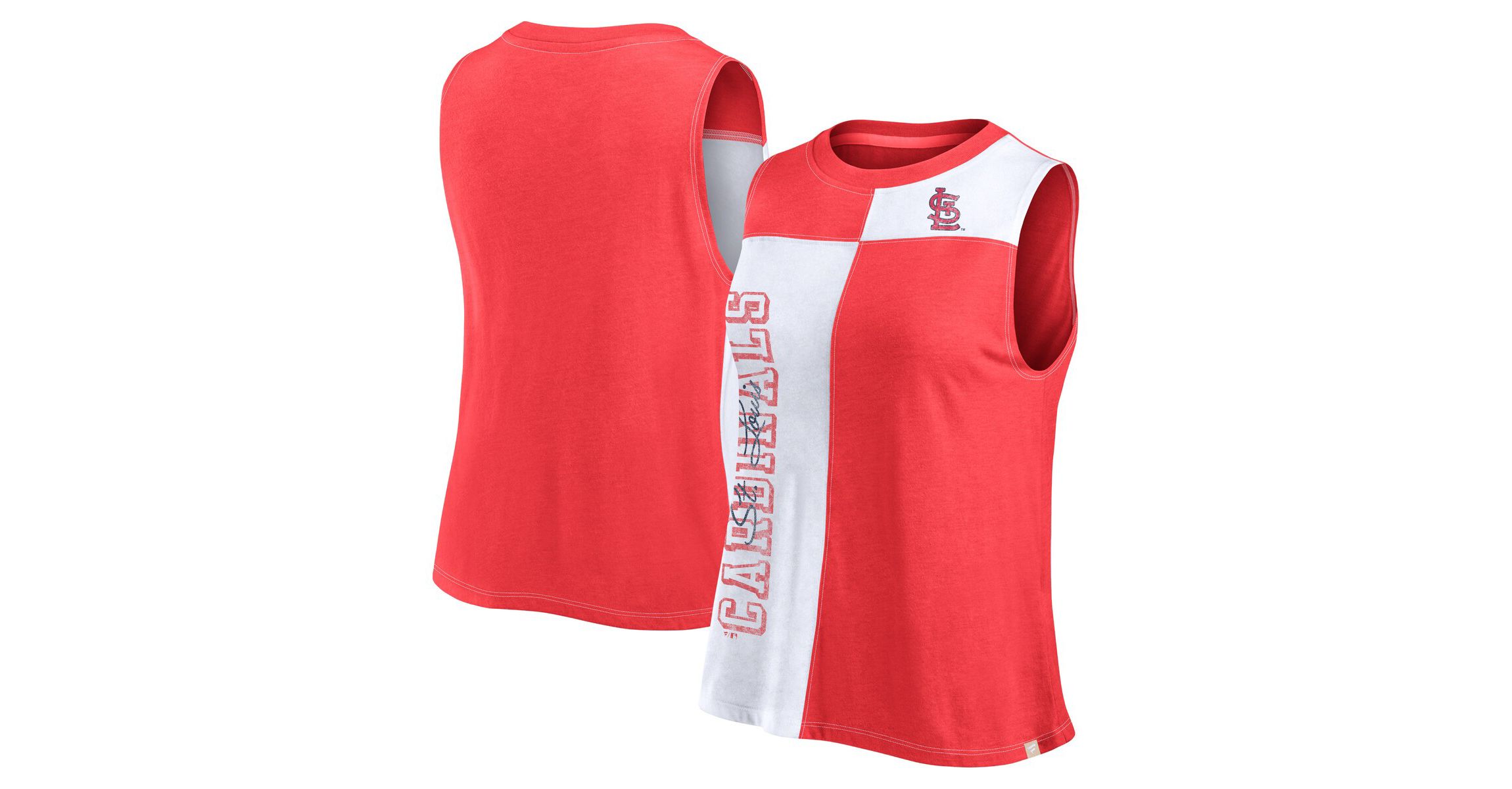 MLB Fanatics St. Louis Cardinals Color-Block Tank Top
