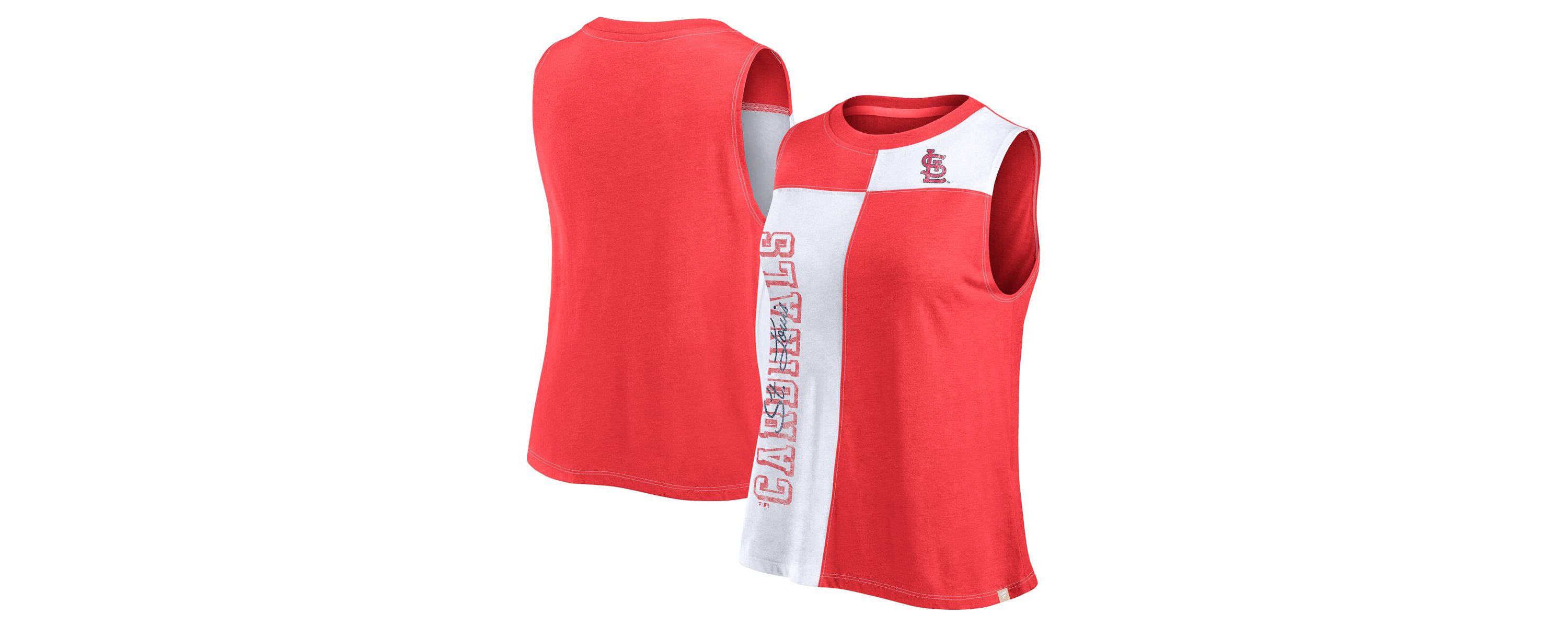 MLB Fanatics St. Louis Cardinals Color-Block Tank Top