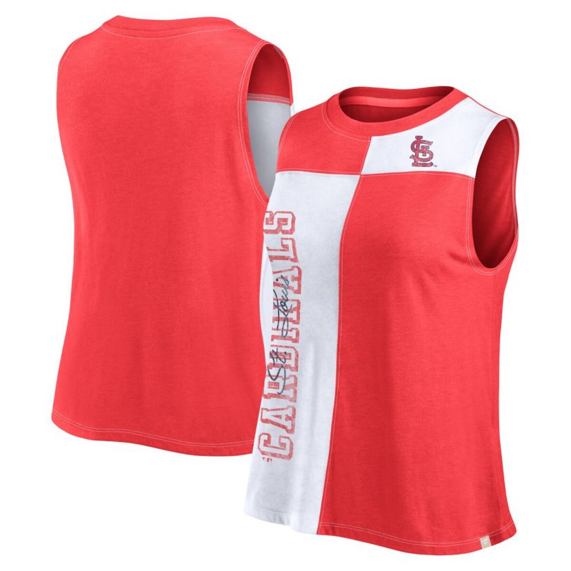 MLB Fanatics St. Louis Cardinals Color-Block Tank Top