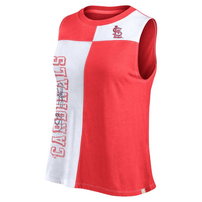 MLB Fanatics St. Louis Cardinals Color-Block Tank Top