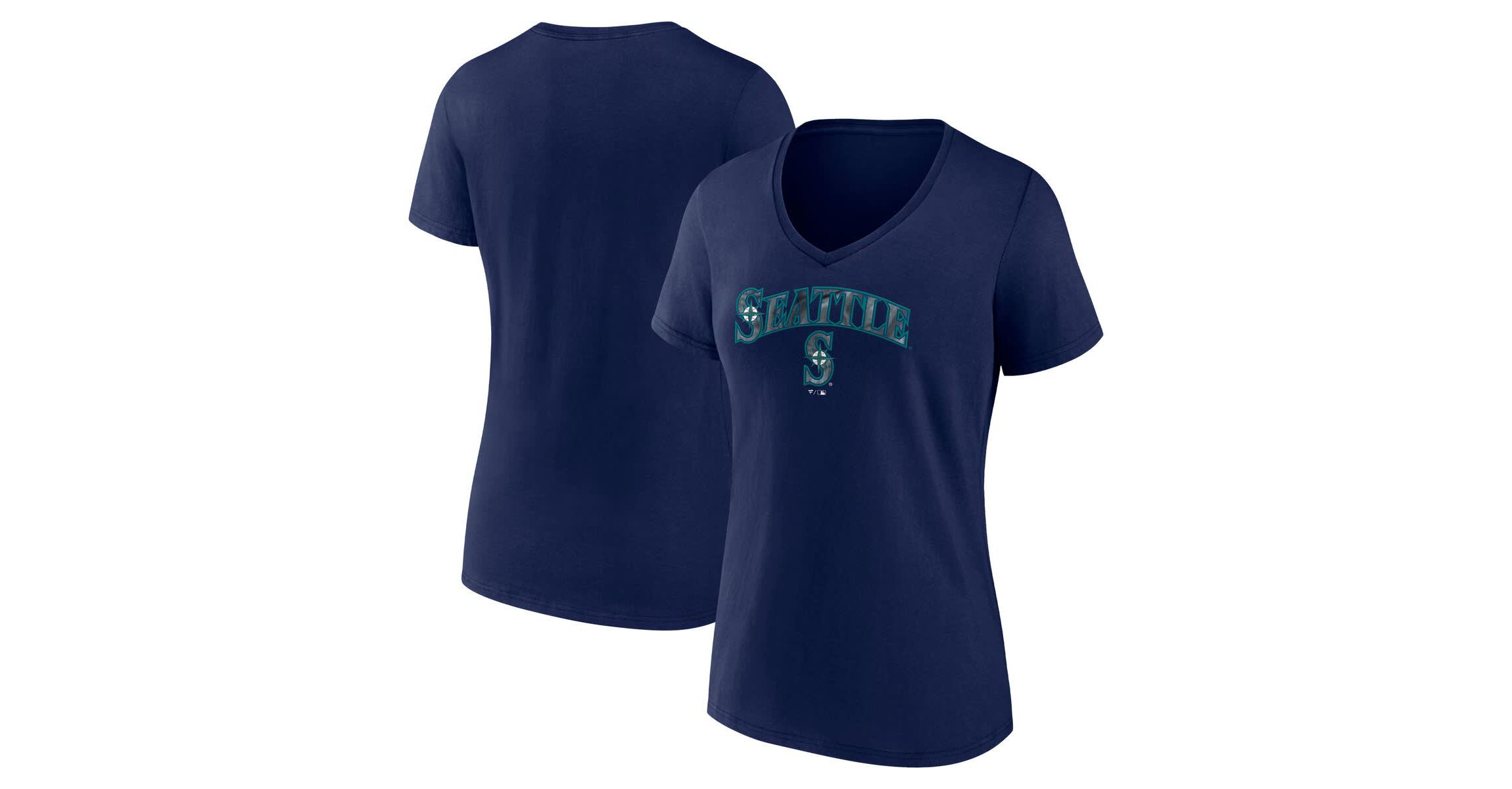 MLB Fanatics Seattle Mariners Shine Bright V-Neck T-Shirt