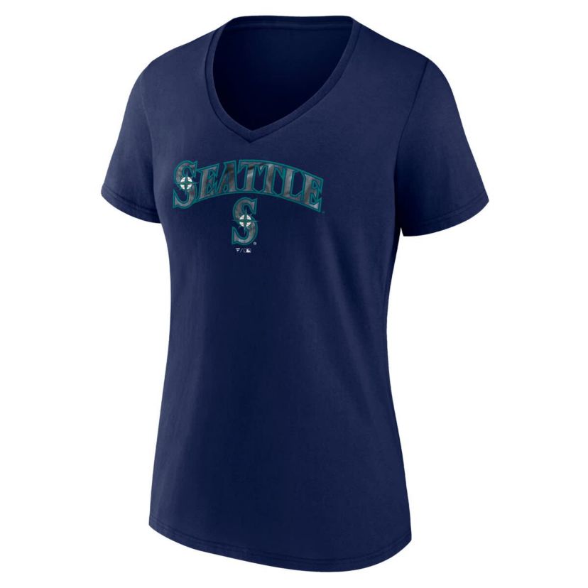 MLB Fanatics Seattle Mariners Shine Bright V-Neck T-Shirt