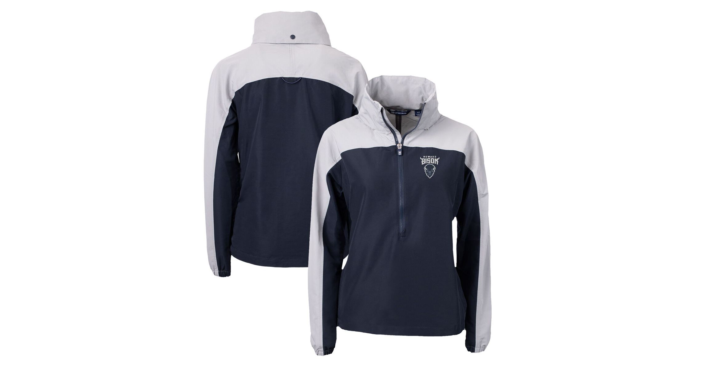 NCAA Howard Bison Charter Eco Recycled Half-Zip Anorak Jacket