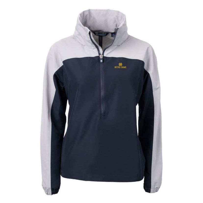 NCAA Notre Dame Fighting Irish Charter Eco Recycled Half-Zip Anorak Jacket