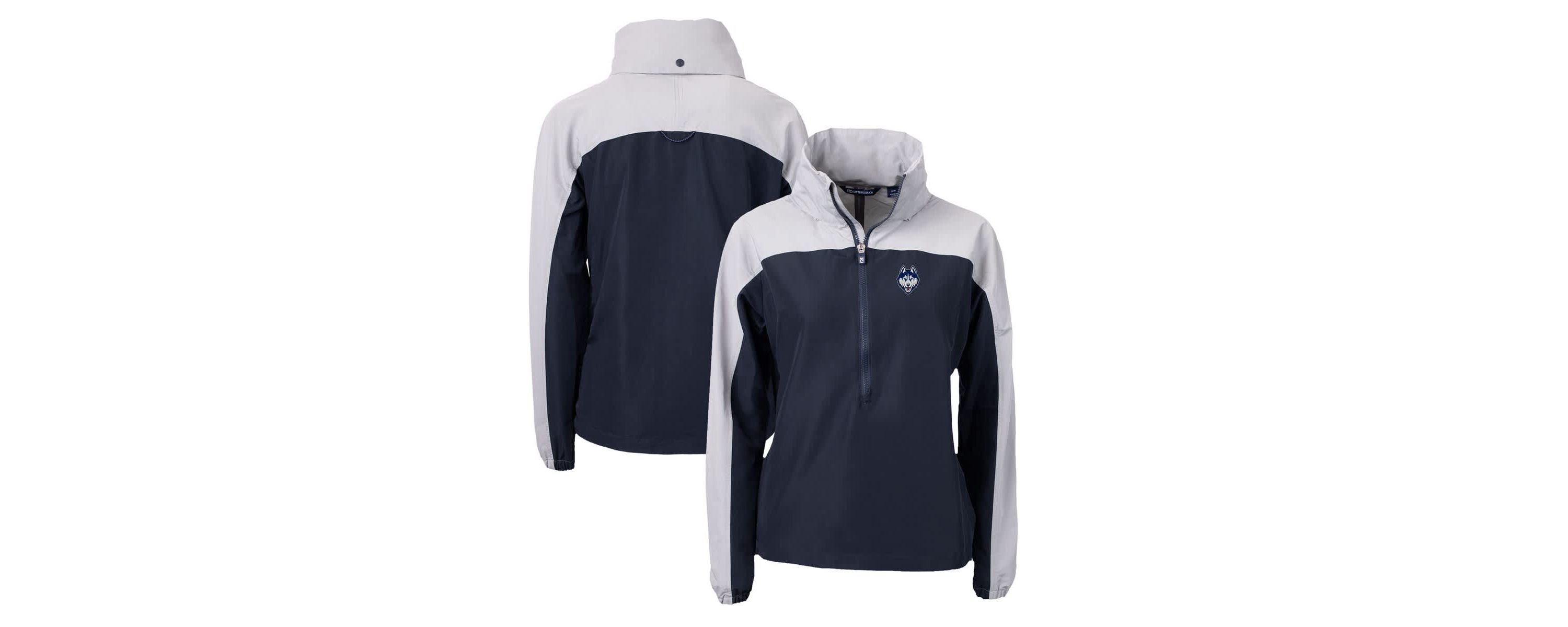 Connecticut Huskies NCAA UConn Huskies Charter Eco Recycled Half-Zip Anorak Jacket