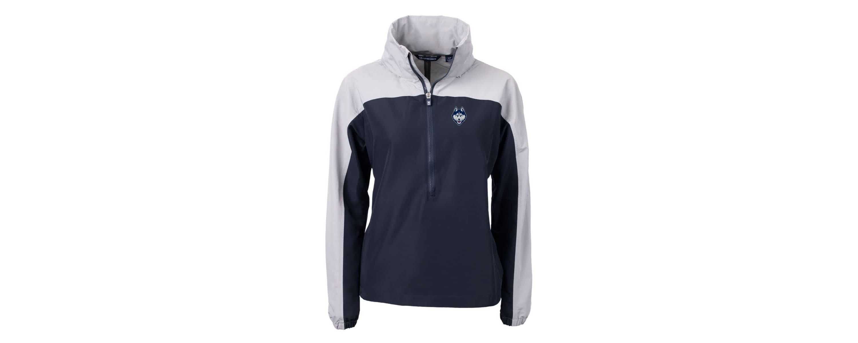 Connecticut Huskies NCAA UConn Huskies Charter Eco Recycled Half-Zip Anorak Jacket