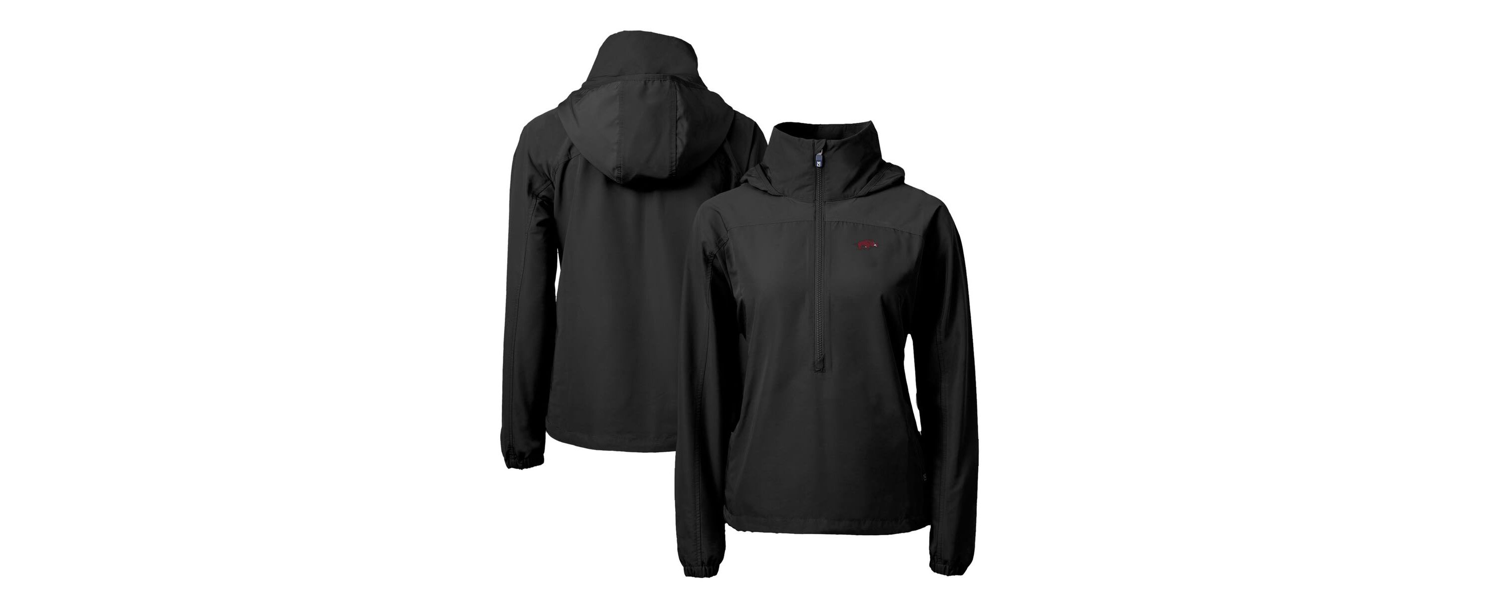 NCAA Arkansas Razorbacks Charter Eco Recycled Half-Zip Anorak Jacket