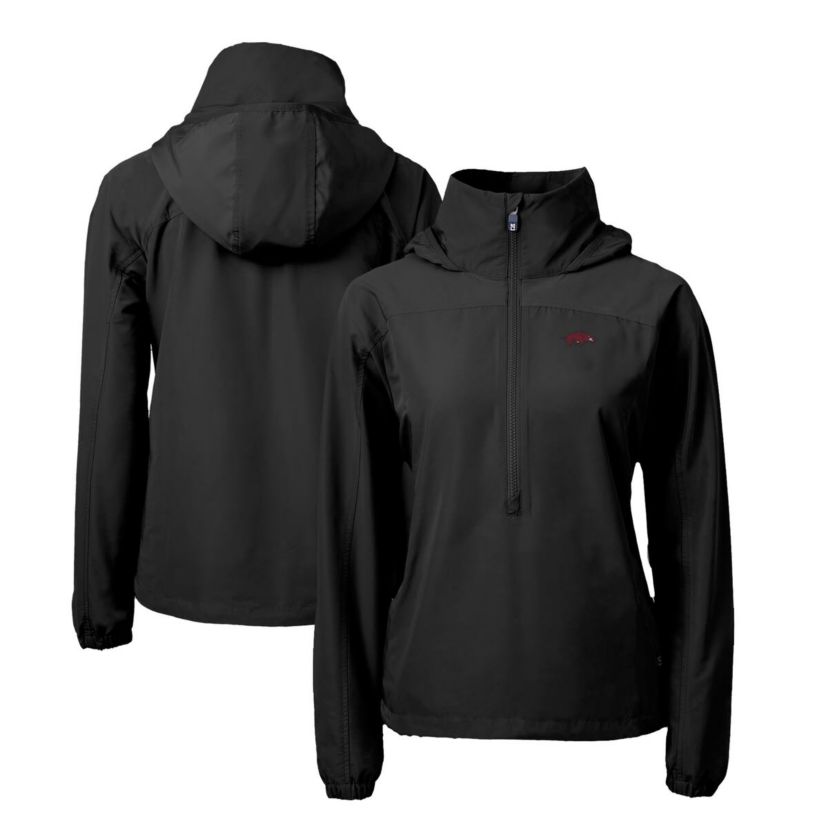 NCAA Arkansas Razorbacks Charter Eco Recycled Half-Zip Anorak Jacket