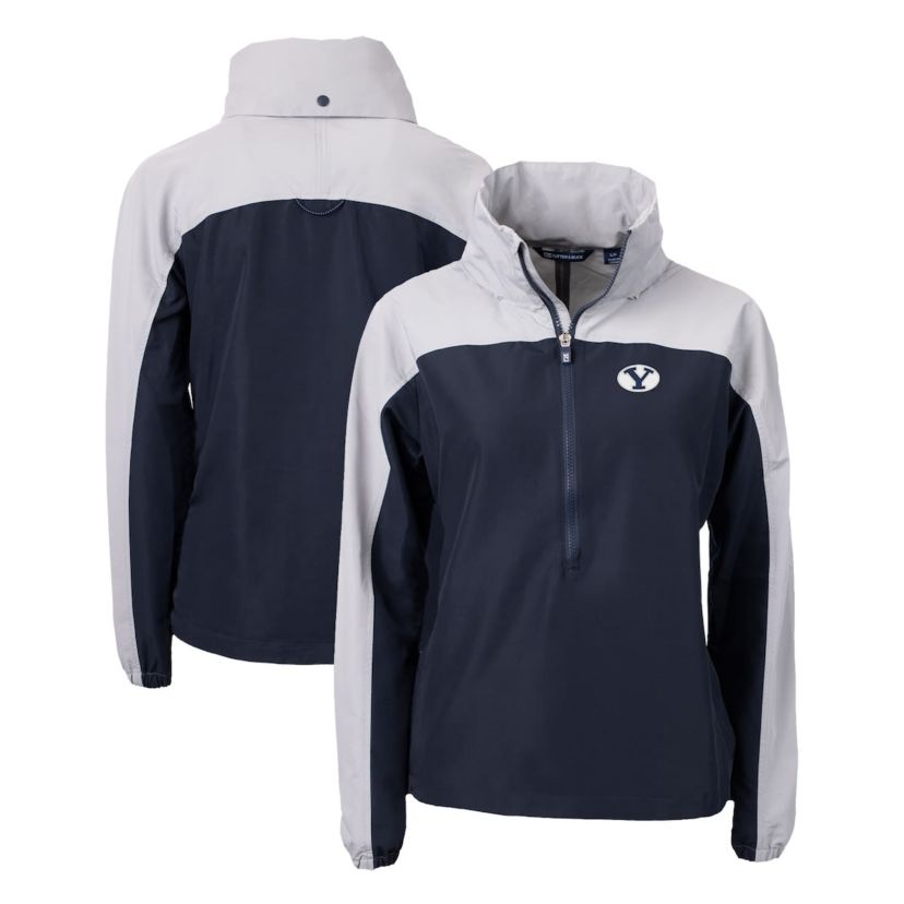 NCAA BYU Cougars Charter Eco Recycled Half-Zip Anorak Jacket