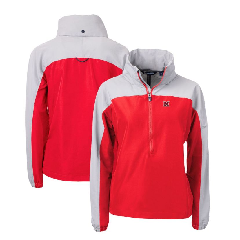 Miami (OH) RedHawks NCAA Miami University RedHawks Charter Eco Recycled Half-Zip Anorak Jacket