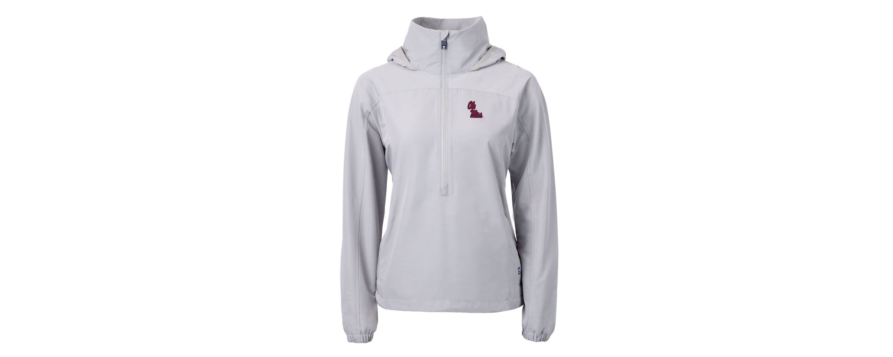 NCAA Ole Miss Rebels Charter Eco Recycled Half-Zip Anorak Jacket