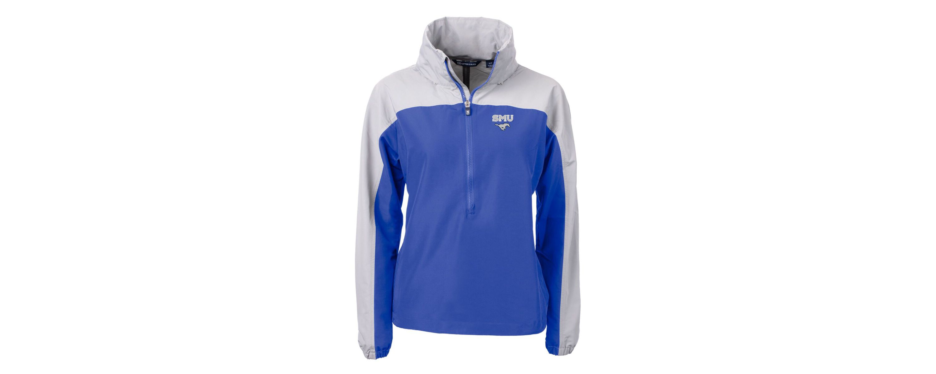 NCAA SMU Mustangs Charter Eco Recycled Half-Zip Anorak Jacket