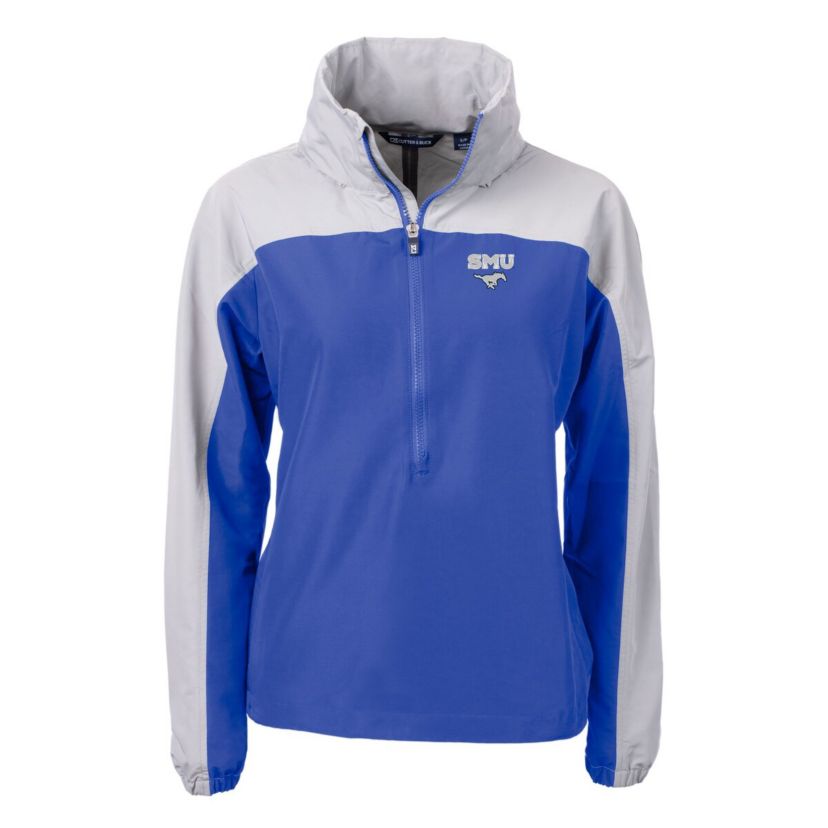 NCAA SMU Mustangs Charter Eco Recycled Half-Zip Anorak Jacket