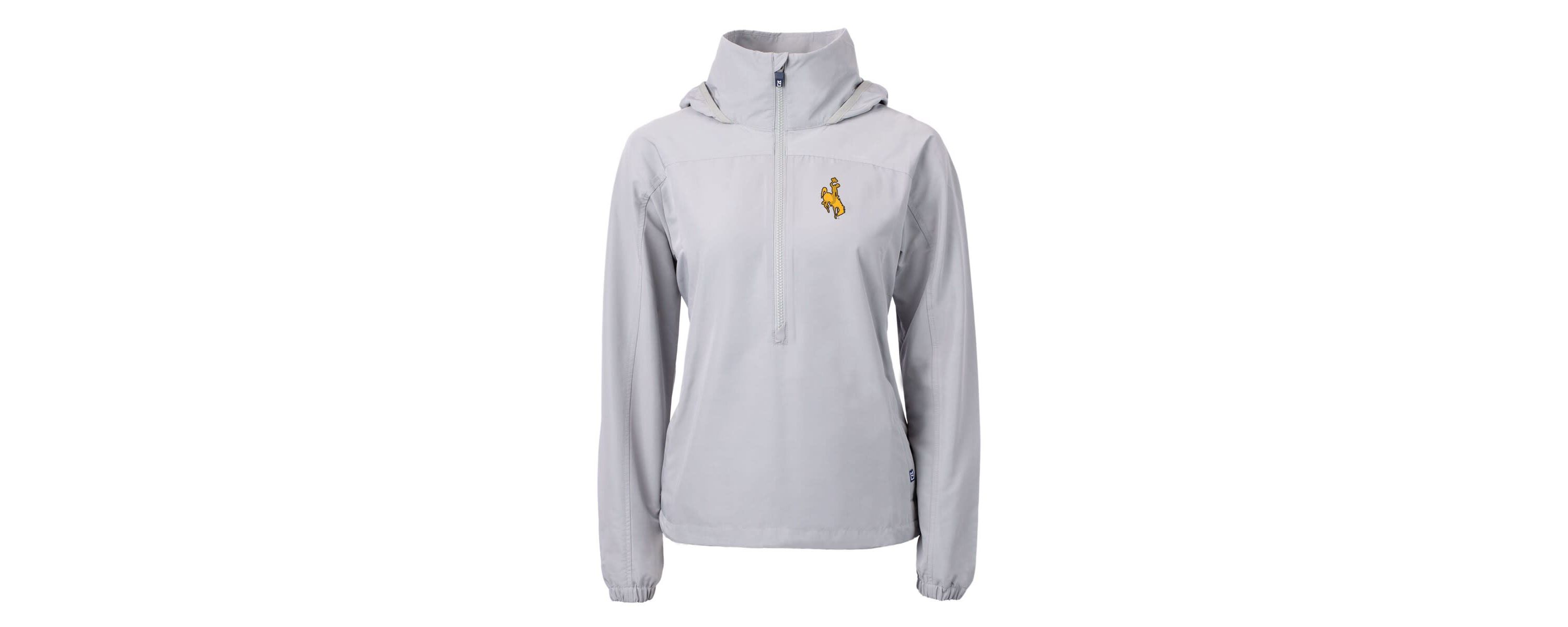 NCAA Wyoming Cowboys Charter Eco Recycled Half-Zip Anorak Jacket