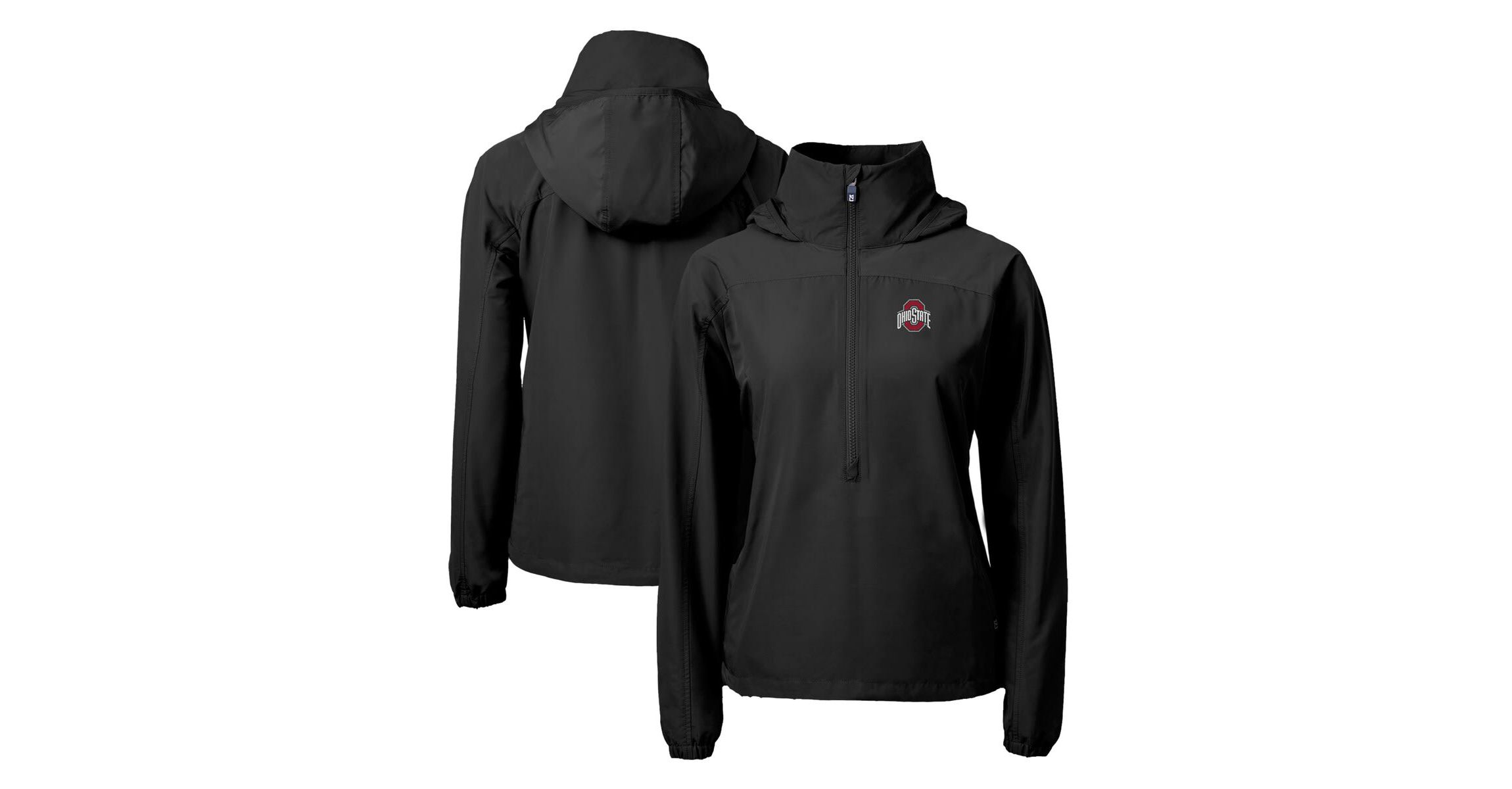 NCAA Ohio State Buckeyes Charter Eco Recycled Half-Zip Anorak Jacket