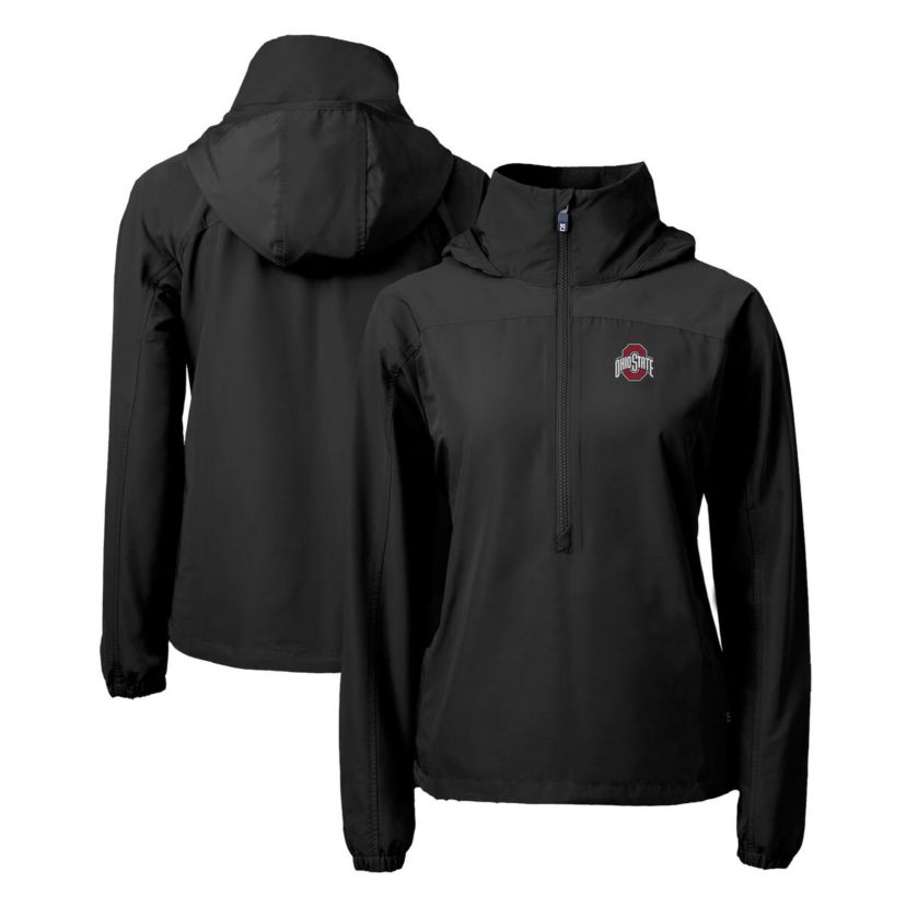 NCAA Ohio State Buckeyes Charter Eco Recycled Half-Zip Anorak Jacket