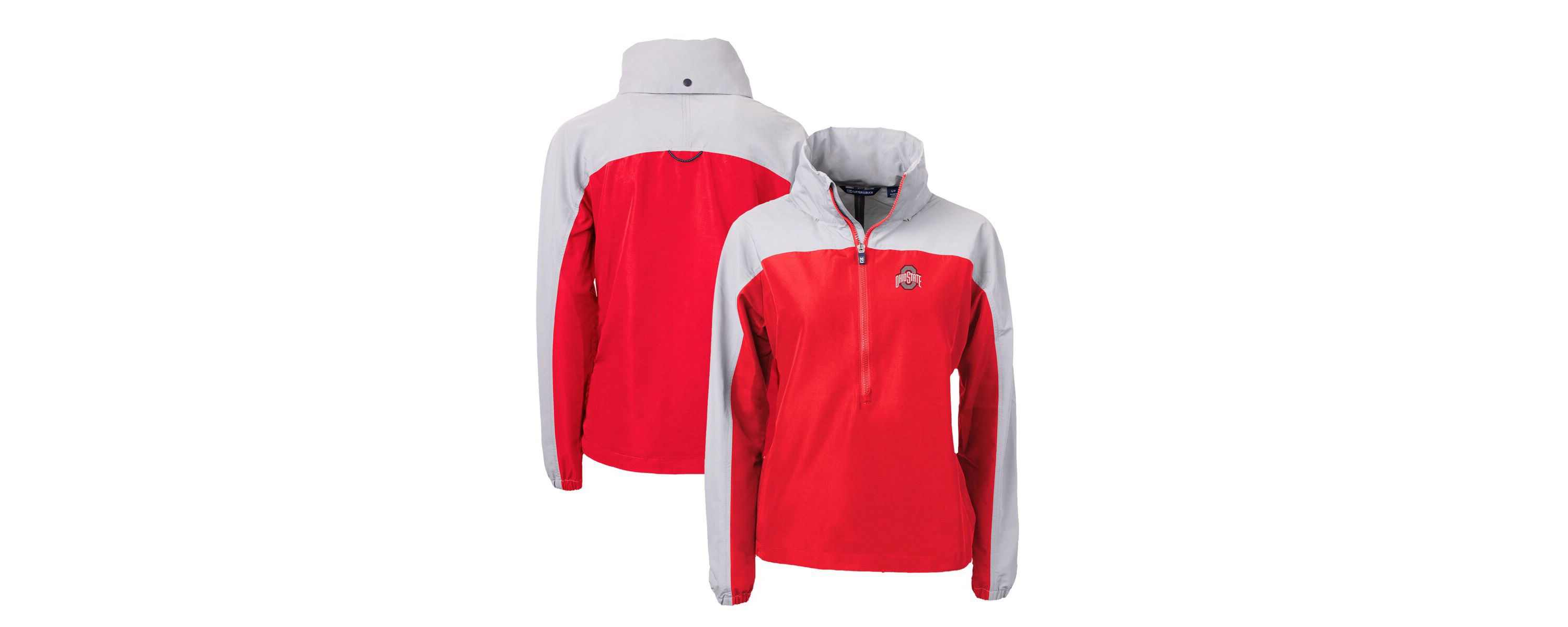 NCAA Ohio State Buckeyes Charter Eco Recycled Half-Zip Anorak Jacket