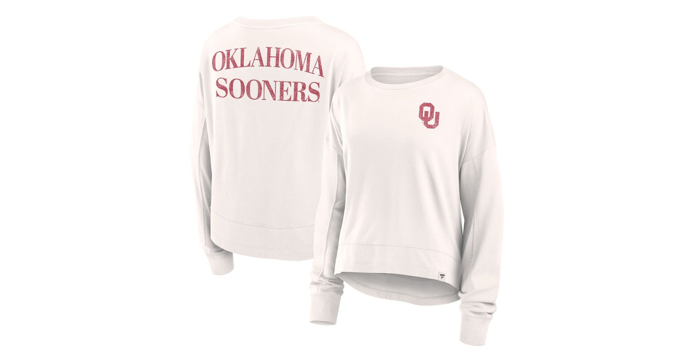NCAA Fanatics Oklahoma Sooners Kickoff Full Back Long Sleeve T-Shirt