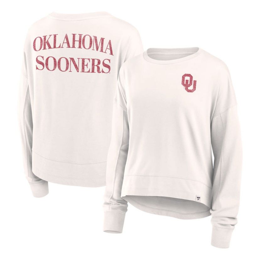 NCAA Fanatics Oklahoma Sooners Kickoff Full Back Long Sleeve T-Shirt