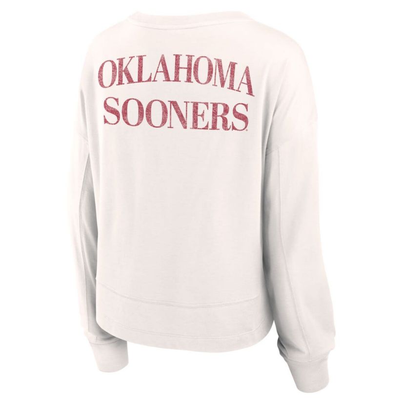 NCAA Fanatics Oklahoma Sooners Kickoff Full Back Long Sleeve T-Shirt