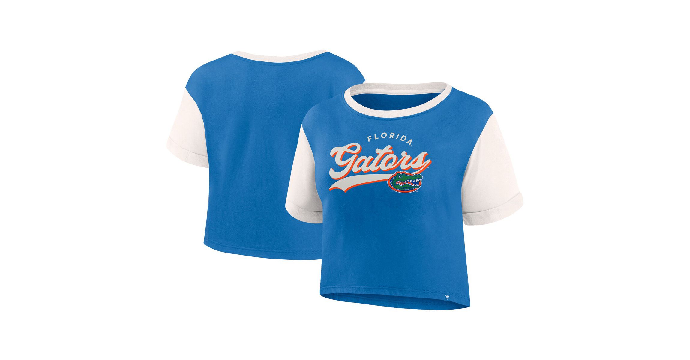 NCAA Fanatics Florida Gators Color-Block Script Tail T-Shirt