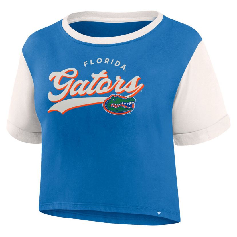 NCAA Fanatics Florida Gators Color-Block Script Tail T-Shirt