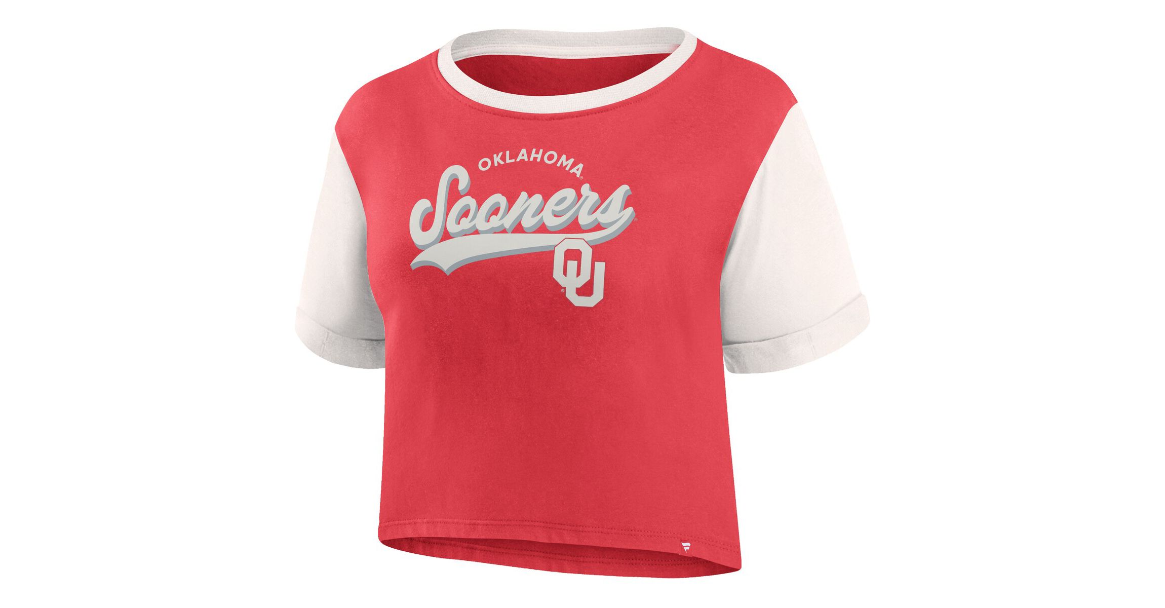 NCAA Fanatics Oklahoma Sooners Color-Block Script Tail T-Shirt