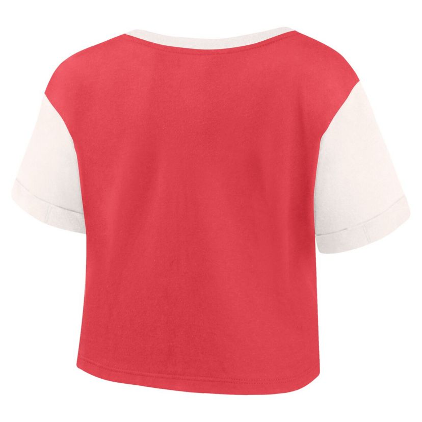 NCAA Fanatics Oklahoma Sooners Color-Block Script Tail T-Shirt