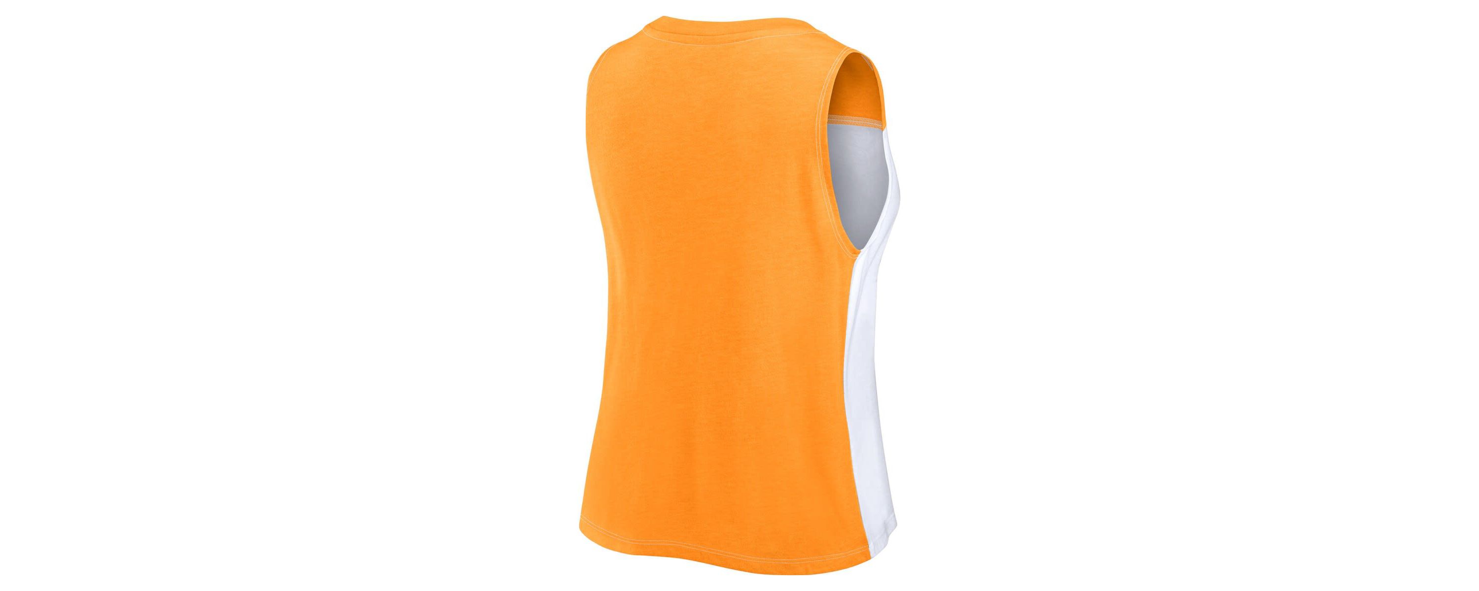 NCAA Fanatics Tennessee Tennessee Volunteers Colorblock High Neck Tank Top