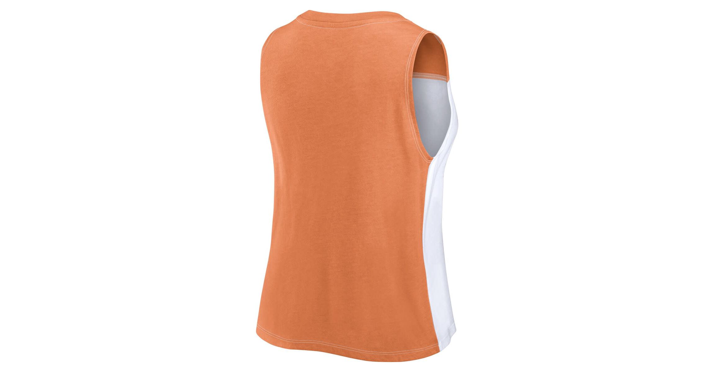 NCAA Fanatics Texas Texas Longhorns Colorblock High Neck Tank Top