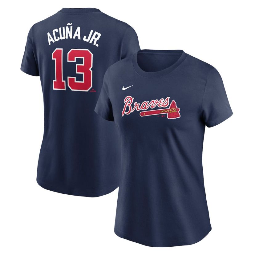 MLB Nike Ronald Acuña Jr. Atlanta Braves Fuse Name & Number T-Shirt