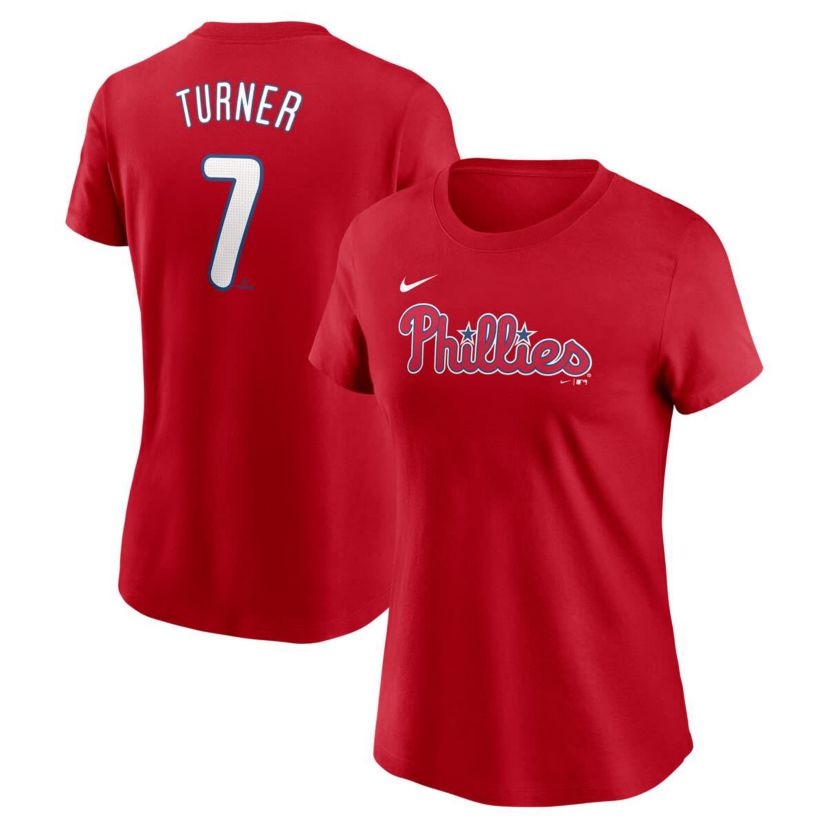 MLB Nike Trea Turner Philadelphia Phillies Fuse Name & Number T-Shirt