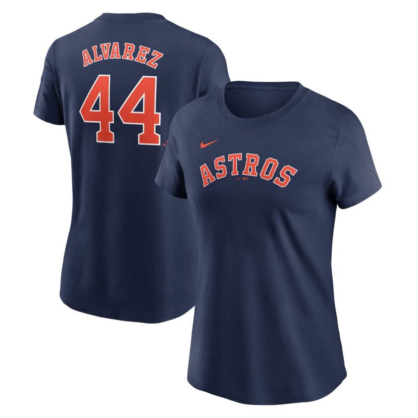 MLB Nike Yordan Alvarez Houston Astros Fuse Name & Number T-Shirt