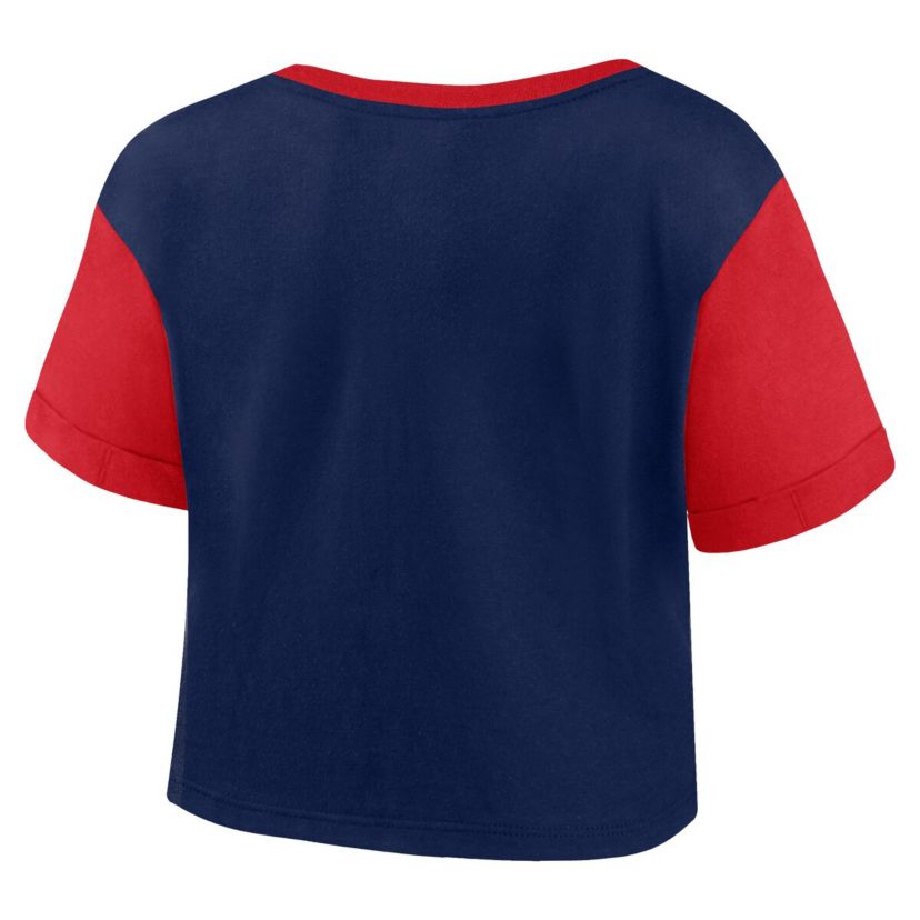 Olympics Fanatics Team USA Circle Badge Cropped Fashion T-Shirt
