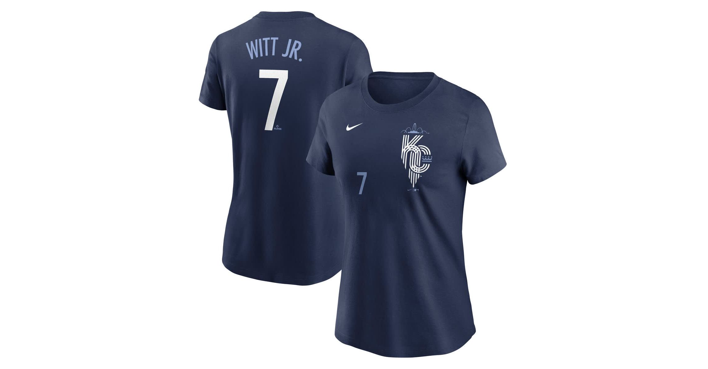 MLB Nike Bobby Witt Jr. Kansas City Royals City Connect Fuse Name & Number T-Shirt