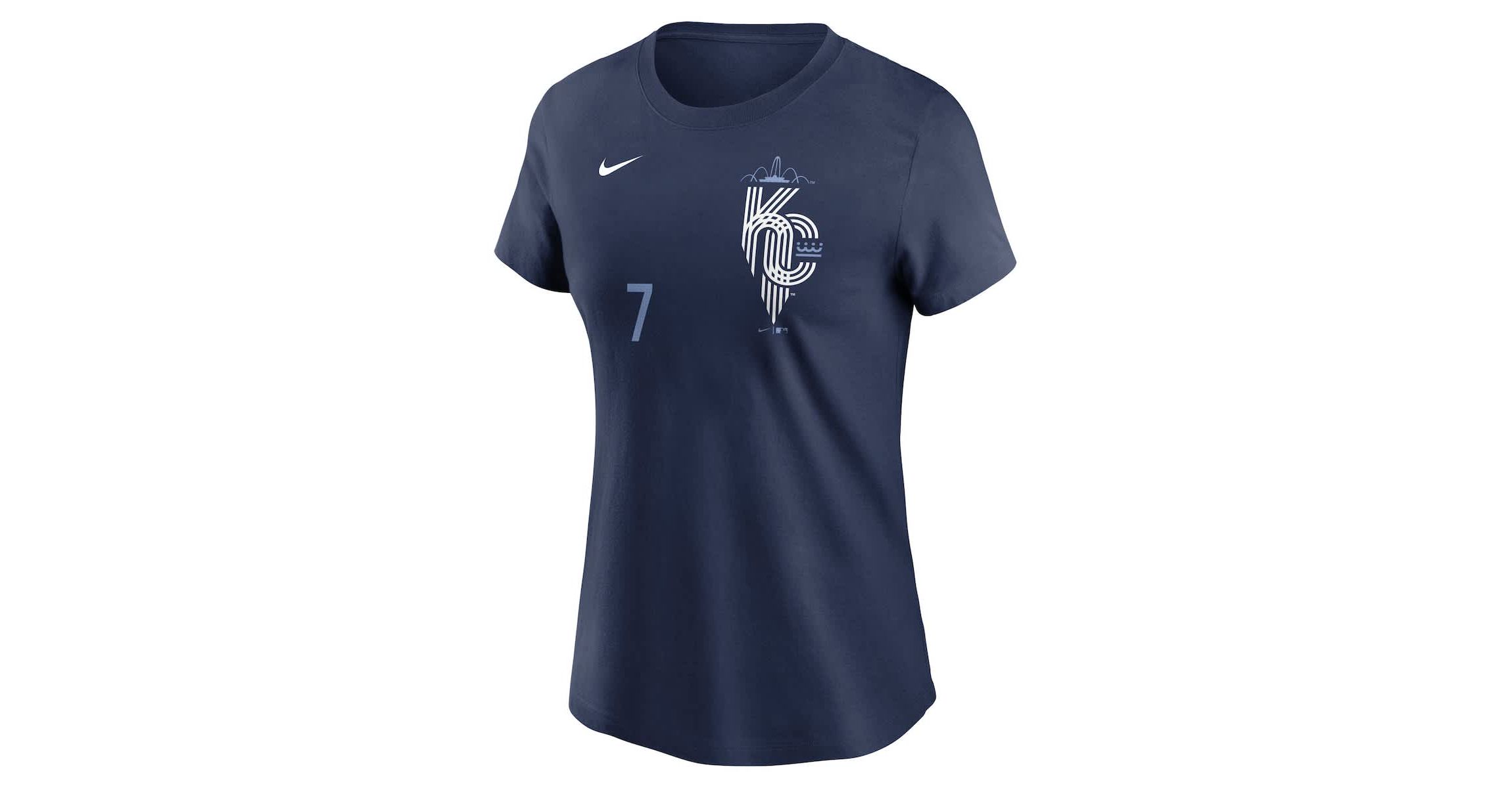 MLB Nike Bobby Witt Jr. Kansas City Royals City Connect Fuse Name & Number T-Shirt