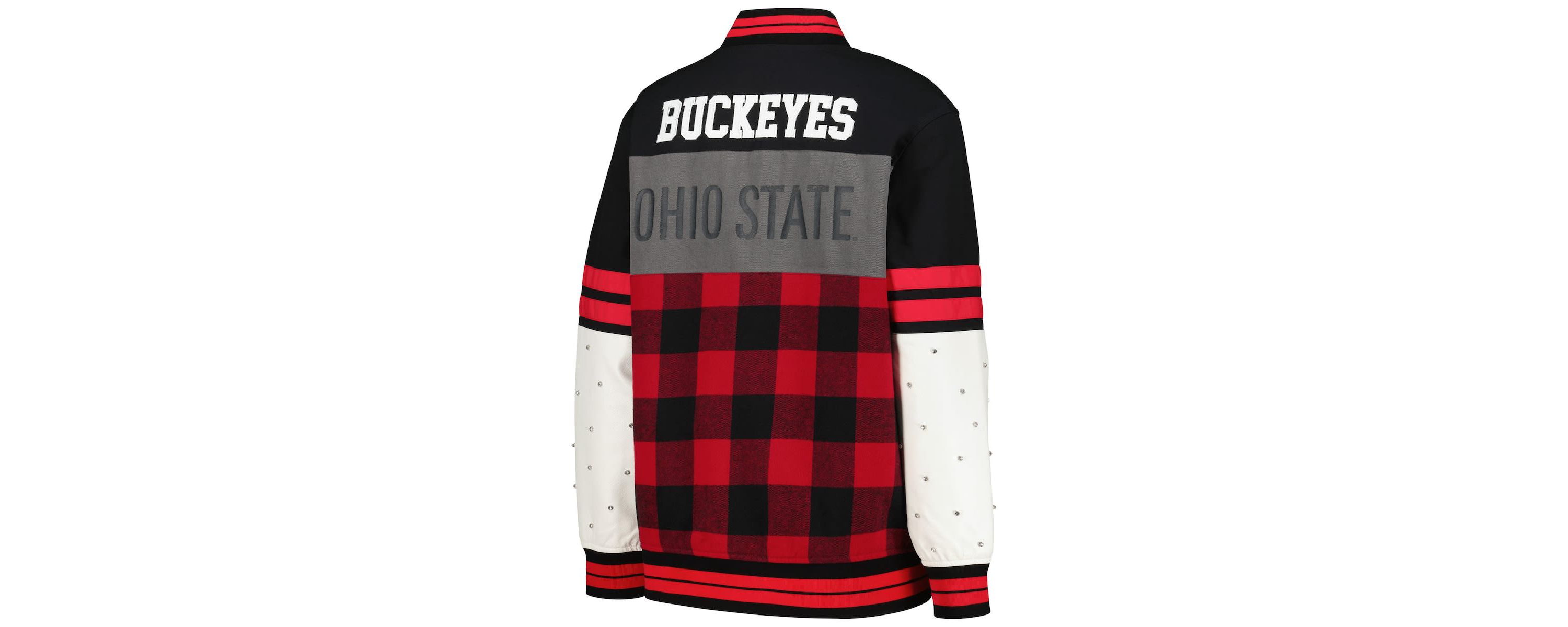 NCAA Ohio State Buckeyes Multi Vintage Button-Up Bomber Jacket