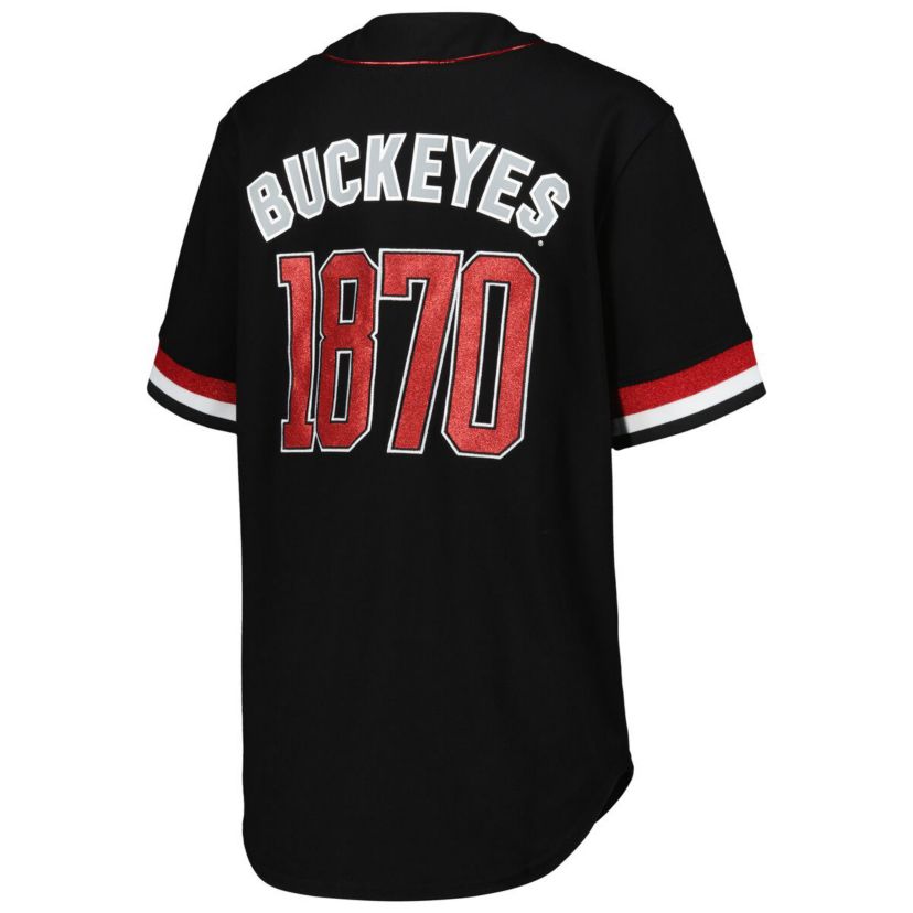 NCAA Ohio State Buckeyes Button-Up Baseball Shirt