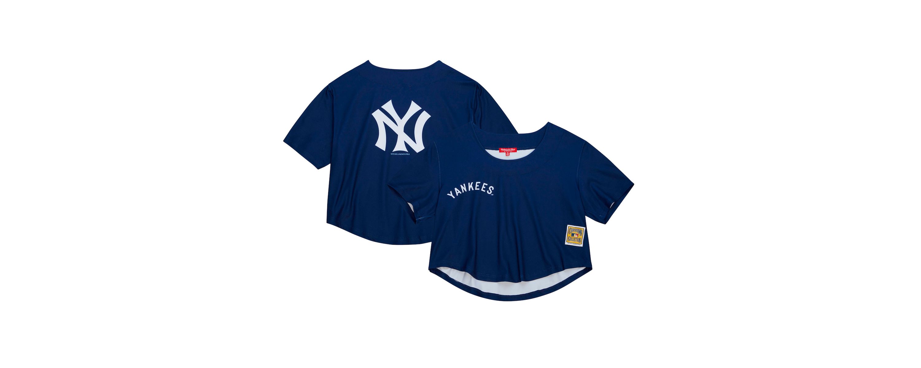 MLB New York Yankees Cooperstown Collection Crop T-Shirt