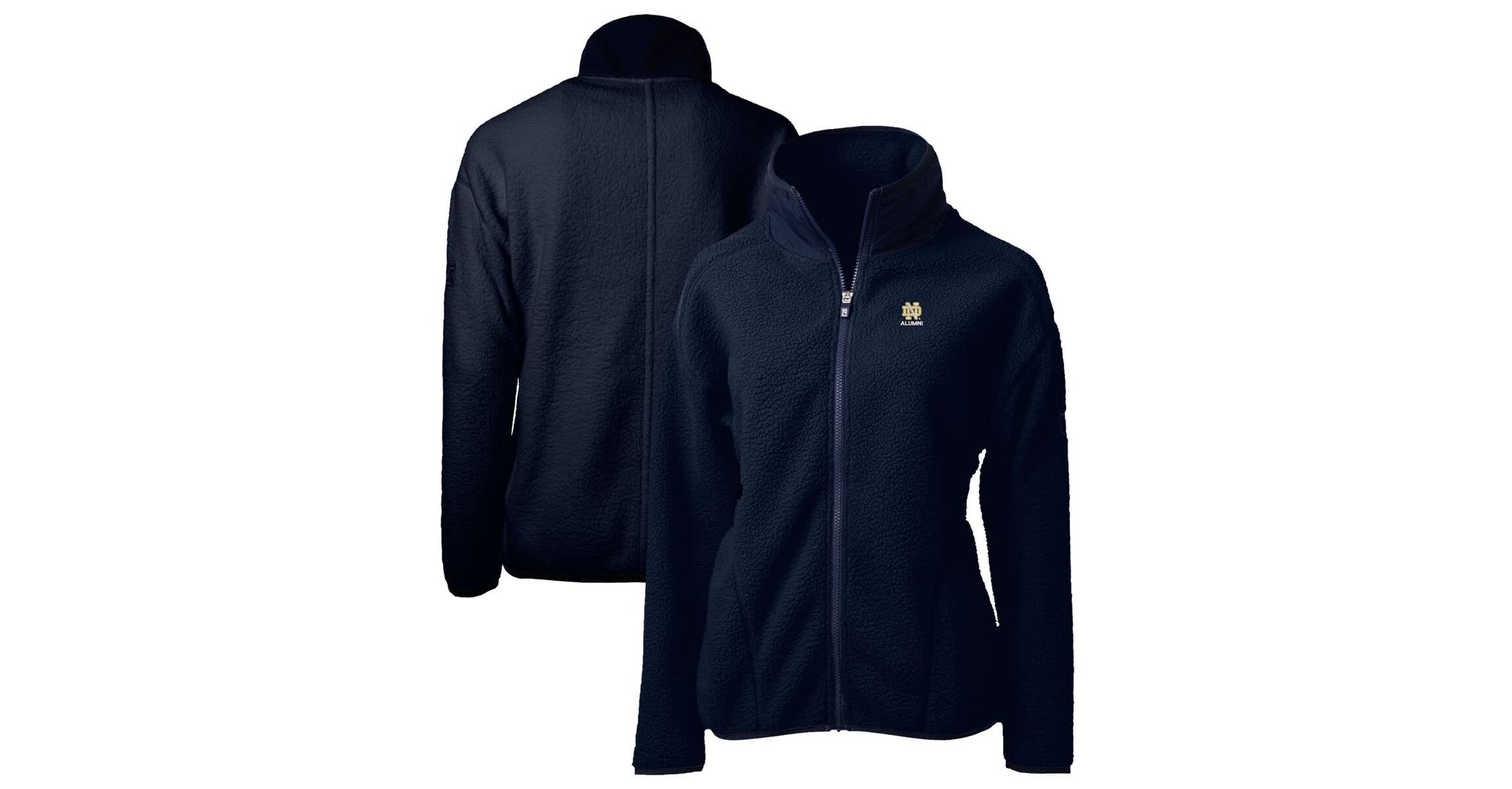 NCAA Notre Dame Fighting Irish Alumni Cascade Eco Sherpa Full-Zip Fleece Jacket