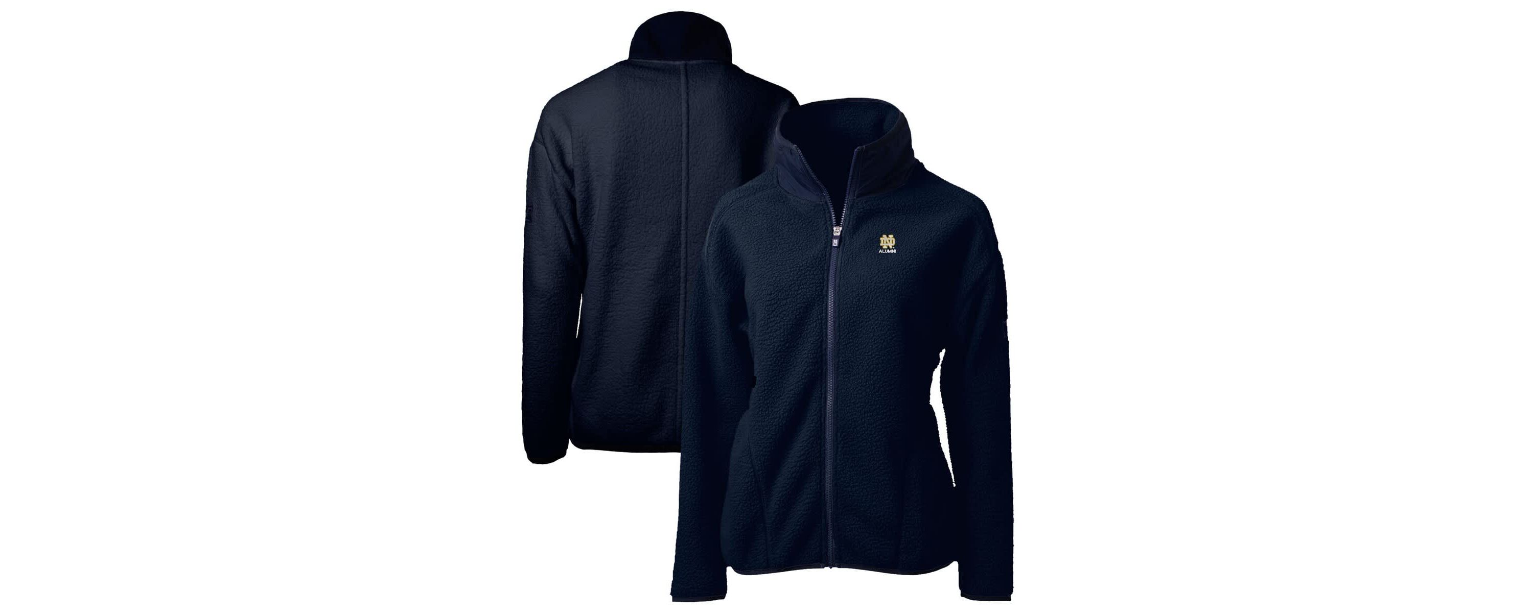 NCAA Notre Dame Fighting Irish Alumni Cascade Eco Sherpa Full-Zip Fleece Jacket