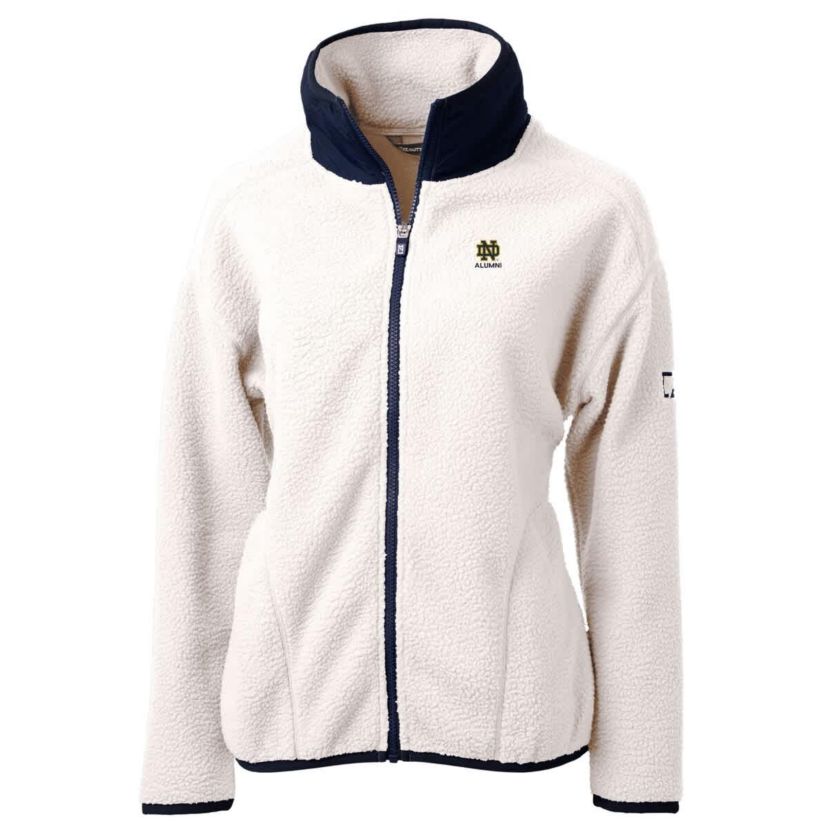 NCAA Notre Dame Fighting Irish Alumni Cascade Eco Sherpa Full-Zip Fleece Jacket
