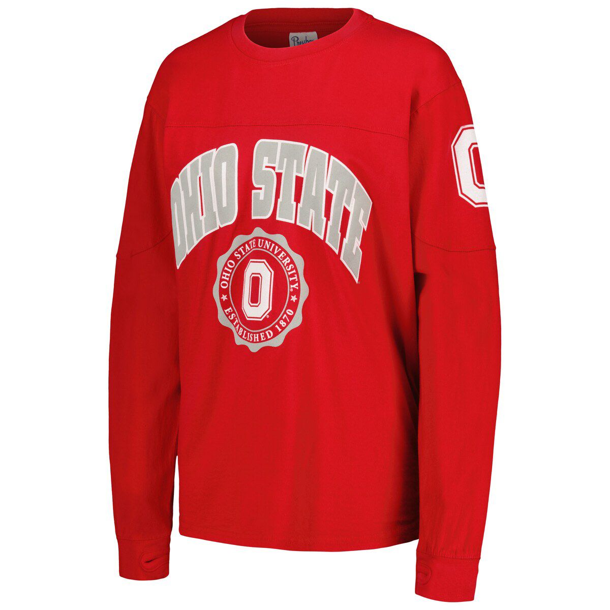 NCAA Ohio State Buckeyes Edith Long Sleeve Oversized Top