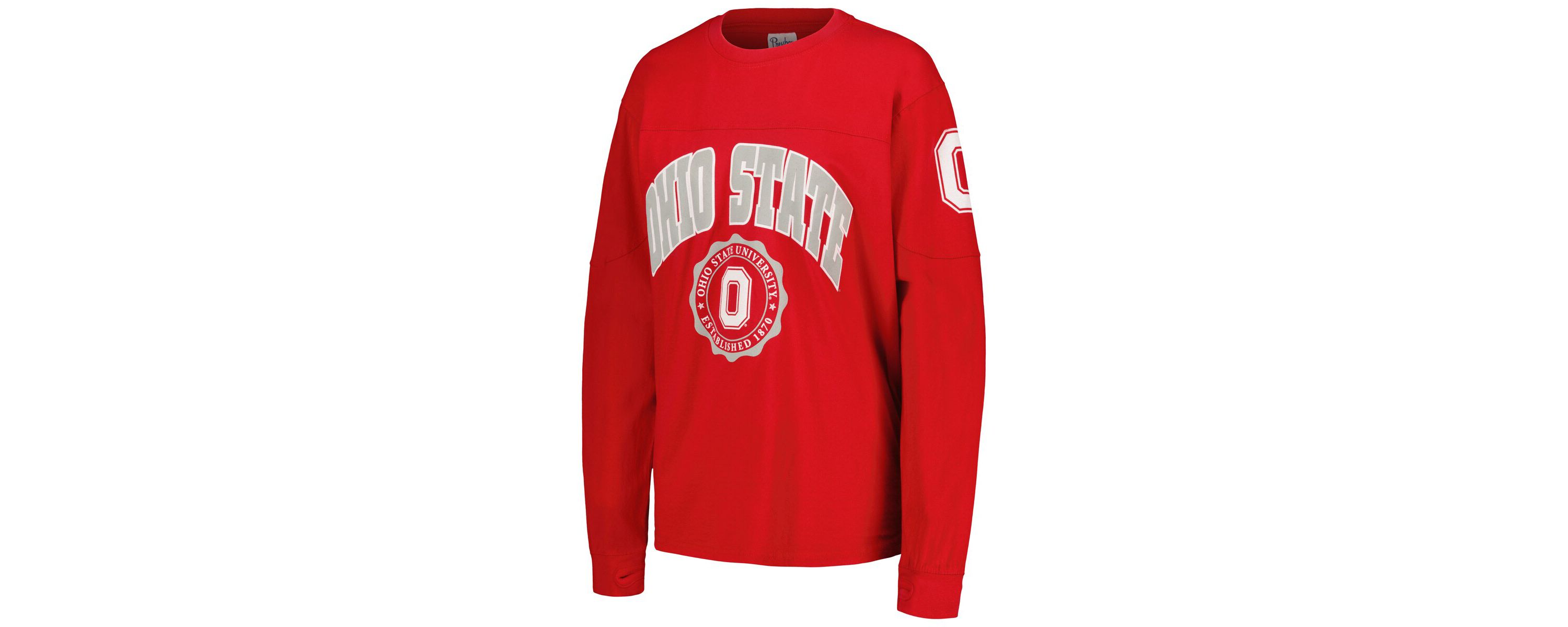 NCAA Ohio State Buckeyes Edith Long Sleeve Oversized Top